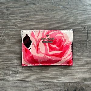 Kate Spade Stacy Cameron Street Pink Rose Cardholder